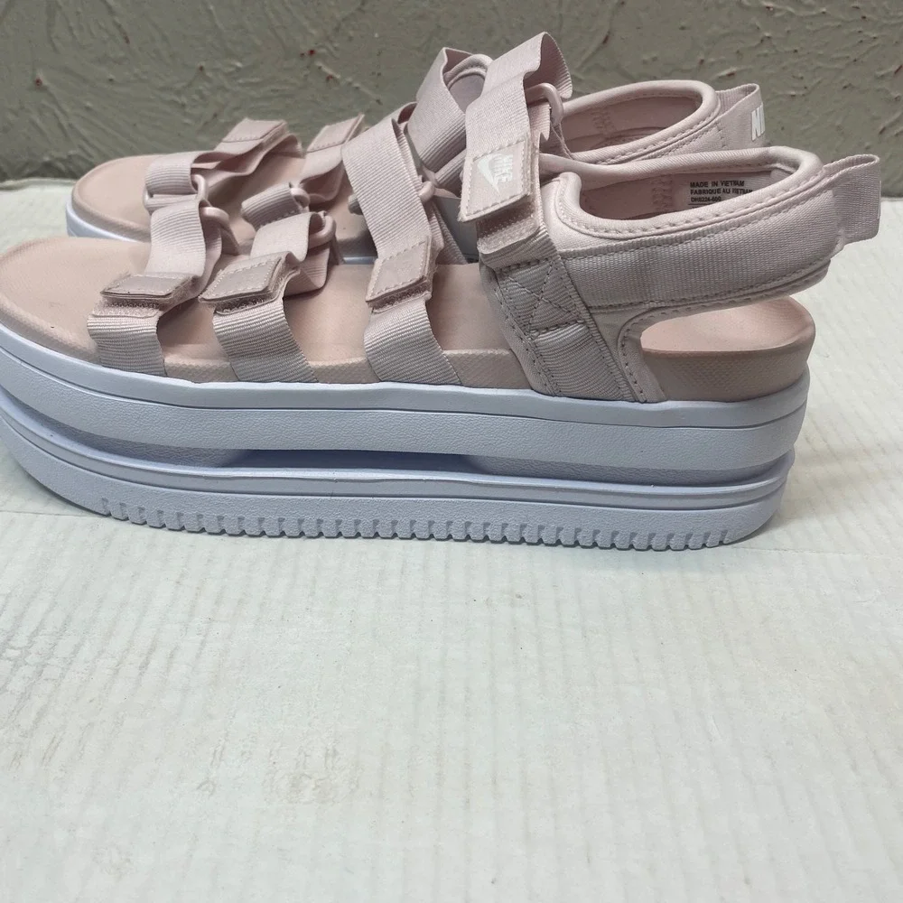 Nike Icon Classic Platform Sandal NA Barely Rose White Pink DH0024-600 Womens 10